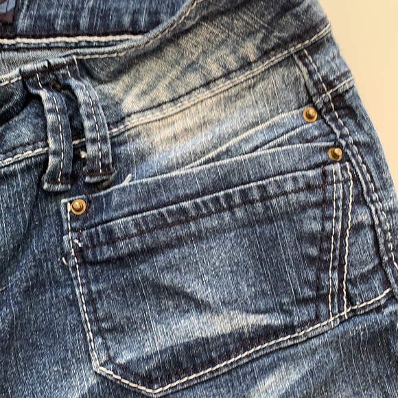 ANGELS Dark Blue with White Stonewash Jeans - Picture 4 of 12